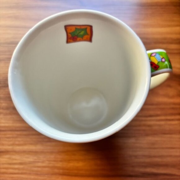 Dunoon Jane Brookshaw Stocking Robin Glazed Ceramic Scotland Coffee Mug Holiday - Picture 5 of 6